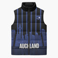 New Zealand Auckland Football Custom Sleeveless Puffer Jacket Go City of Sails Est 2025