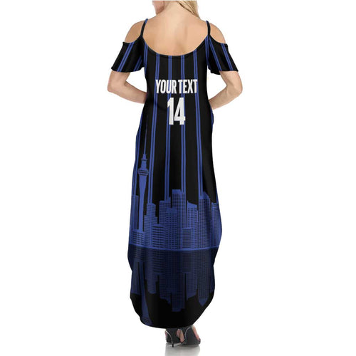 New Zealand Auckland Football Custom Summer Maxi Dress Go City of Sails Est 2025