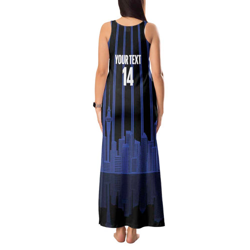 New Zealand Auckland Football Custom Tank Maxi Dress Go City of Sails Est 2025