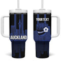 New Zealand Auckland Football Custom Tumbler With Handle Go City of Sails Est 2025