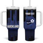 New Zealand Auckland Football Custom Tumbler With Handle Go City of Sails Est 2025