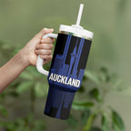 New Zealand Auckland Football Custom Tumbler With Handle Go City of Sails Est 2025
