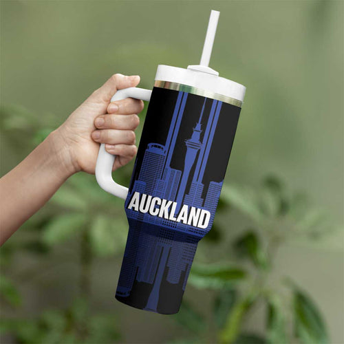 New Zealand Auckland Football Custom Tumbler With Handle Go City of Sails Est 2025