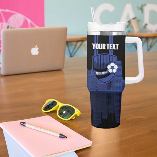 New Zealand Auckland Football Custom Tumbler With Handle Go City of Sails Est 2025