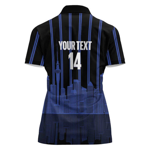 New Zealand Auckland Football Custom Women Polo Shirt Go City of Sails Est 2025
