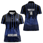 New Zealand Auckland Football Custom Women Polo Shirt Go City of Sails Est 2025