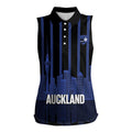 New Zealand Auckland Football Custom Women Sleeveless Polo Shirt Go City of Sails Est 2025