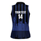 New Zealand Auckland Football Custom Women Sleeveless Polo Shirt Go City of Sails Est 2025