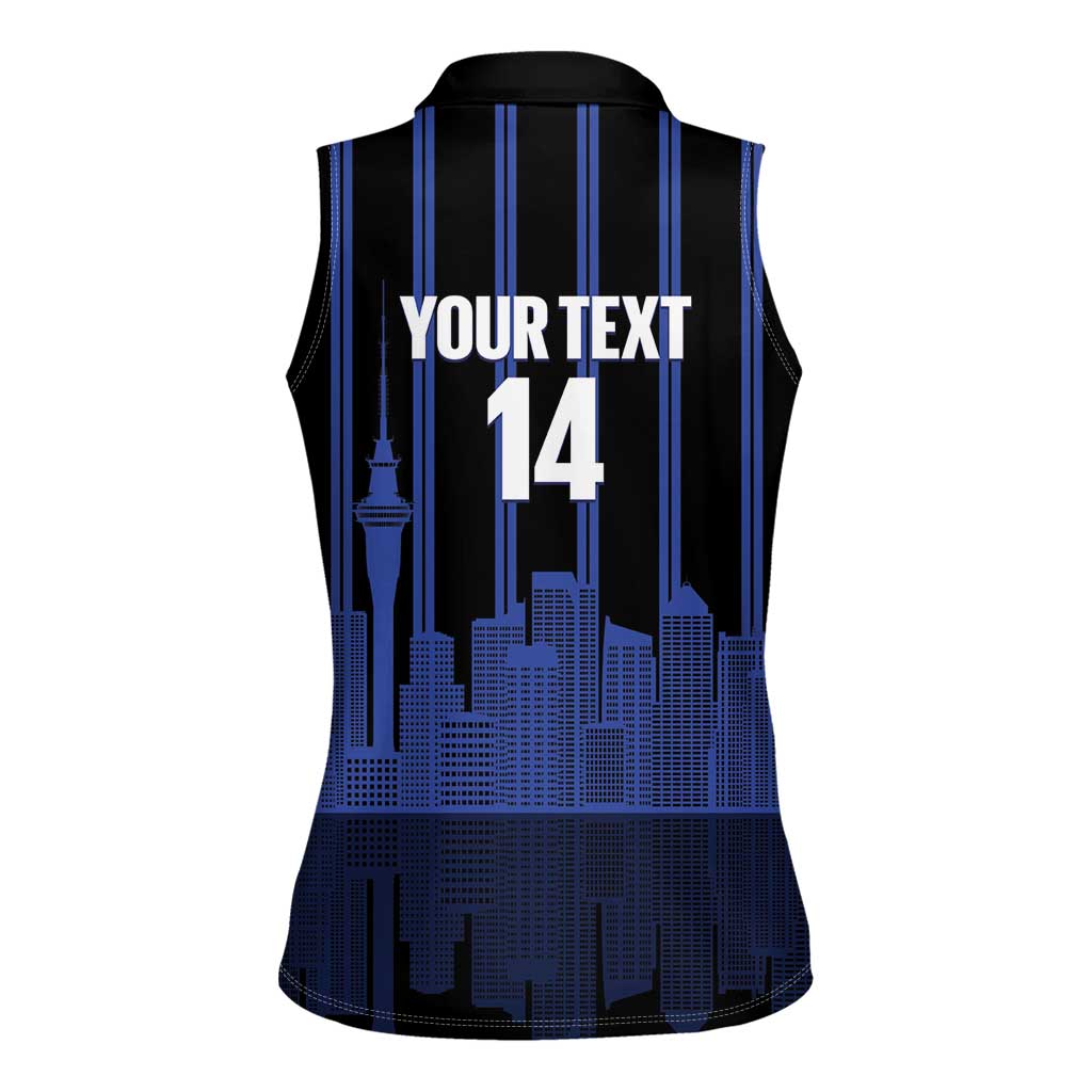 New Zealand Auckland Football Custom Women Sleeveless Polo Shirt Go City of Sails Est 2025