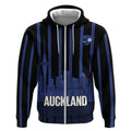 New Zealand Auckland Football Custom Zip Hoodie Go City of Sails Est 2025