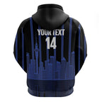 New Zealand Auckland Football Custom Zip Hoodie Go City of Sails Est 2025