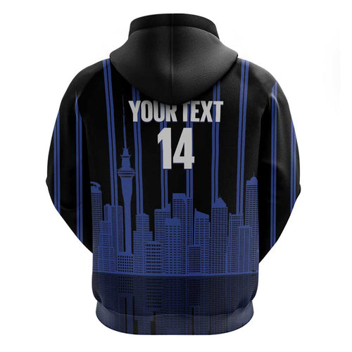 New Zealand Auckland Football Custom Zip Hoodie Go City of Sails Est 2025