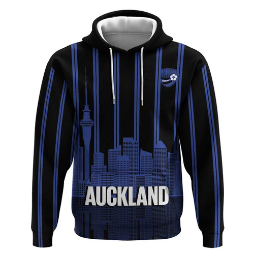 New Zealand Auckland Football Custom Zip Hoodie Go City of Sails Est 2025