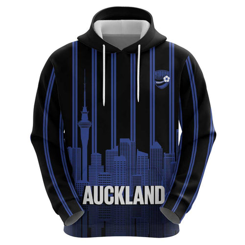 New Zealand Auckland Football Custom Zip Hoodie Go City of Sails Est 2025