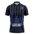 New Zealand Auckland Football Custom Zipper Polo Shirt Go City of Sails Est 2025