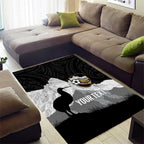 New Zealand South Island Football Custom Area Rug Aoraki Mount Cook With Kiwi Maori Pattern