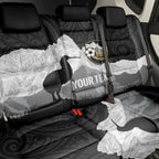 New Zealand South Island Football Custom Back Car Seat Cover Aoraki Mount Cook With Kiwi Maori Pattern