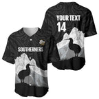 New Zealand South Island Football Custom Baseball Jersey Aoraki Mount Cook With Kiwi Maori Pattern