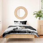 New Zealand South Island Football Custom Bedding Set Aoraki Mount Cook With Kiwi Maori Pattern
