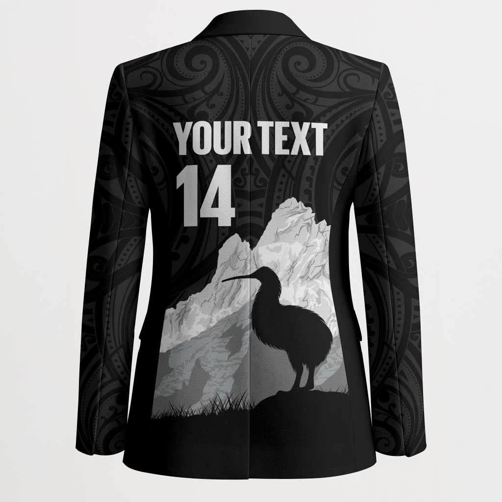 New Zealand South Island Football Custom Blazer Aoraki Mount Cook With Kiwi Maori Pattern