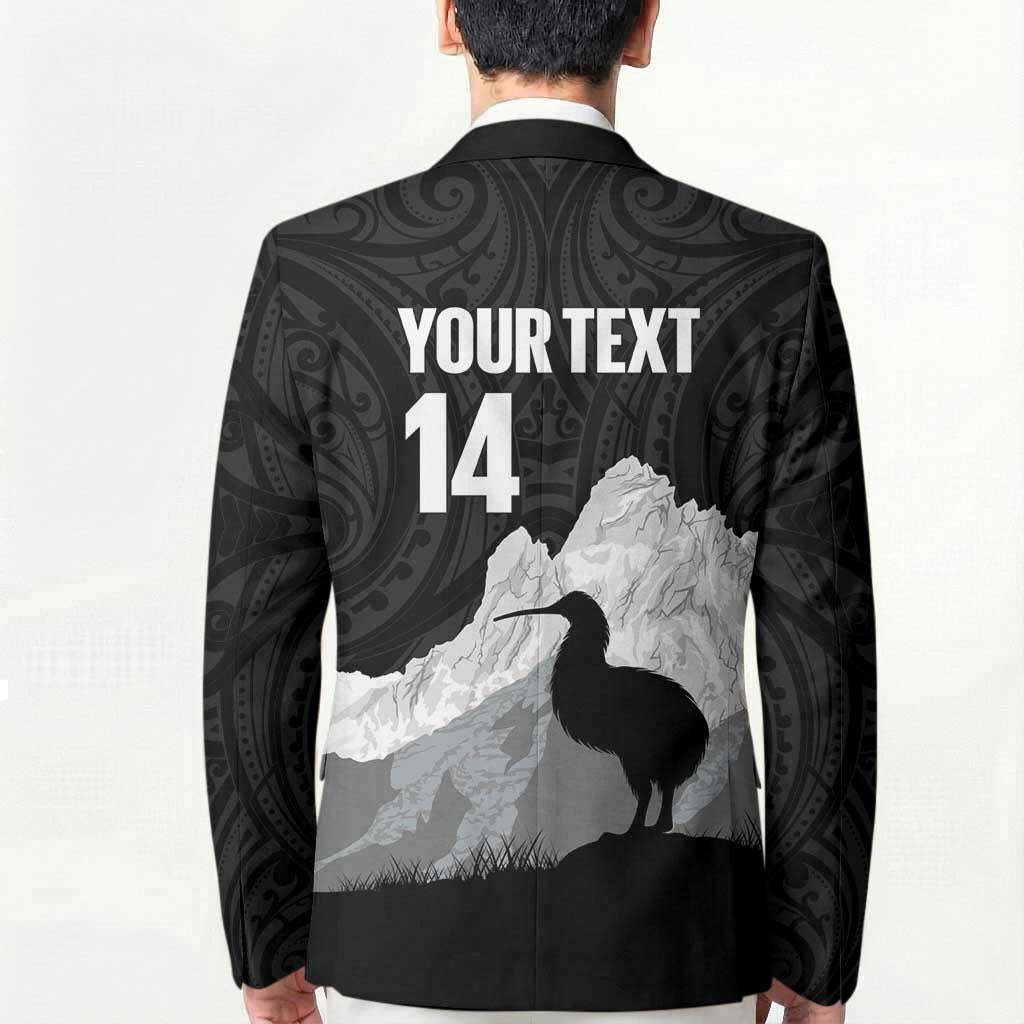 New Zealand South Island Football Custom Blazer Aoraki Mount Cook With Kiwi Maori Pattern