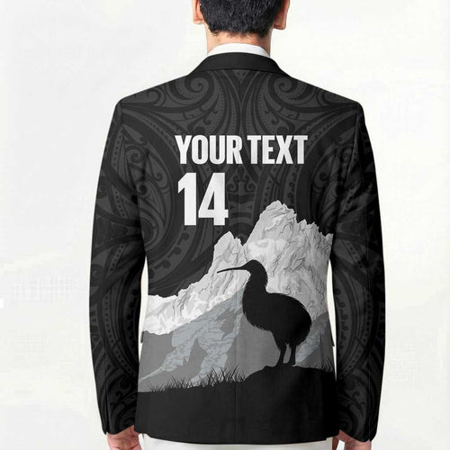 New Zealand South Island Football Custom Blazer Aoraki Mount Cook With Kiwi Maori Pattern