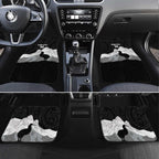 New Zealand South Island Football Custom Car Mats Aoraki Mount Cook With Kiwi Maori Pattern