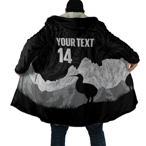 New Zealand South Island Football Custom Cloak Aoraki Mount Cook With Kiwi Maori Pattern