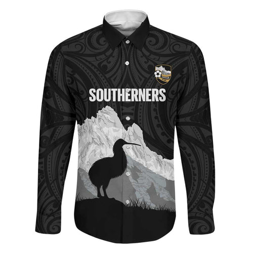New Zealand South Island Football Custom Family Matching Mermaid Dress and Hawaiian Shirt Aoraki Mount Cook With Kiwi Maori Pattern