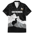 New Zealand South Island Football Custom Family Matching Short Sleeve Bodycon Dress and Hawaiian Shirt Aoraki Mount Cook With Kiwi Maori Pattern