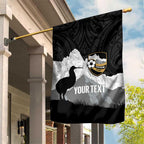 New Zealand South Island Football Custom Garden Flag Aoraki Mount Cook With Kiwi Maori Pattern