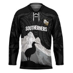New Zealand South Island Football Custom Hockey Jersey Aoraki Mount Cook With Kiwi Maori Pattern