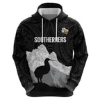 New Zealand South Island Football Custom Hoodie Aoraki Mount Cook With Kiwi Maori Pattern