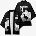 New Zealand South Island Football Custom Kimono Aoraki Mount Cook With Kiwi Maori Pattern