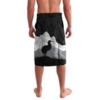 New Zealand South Island Football Custom Lavalava Aoraki Mount Cook With Kiwi Maori Pattern