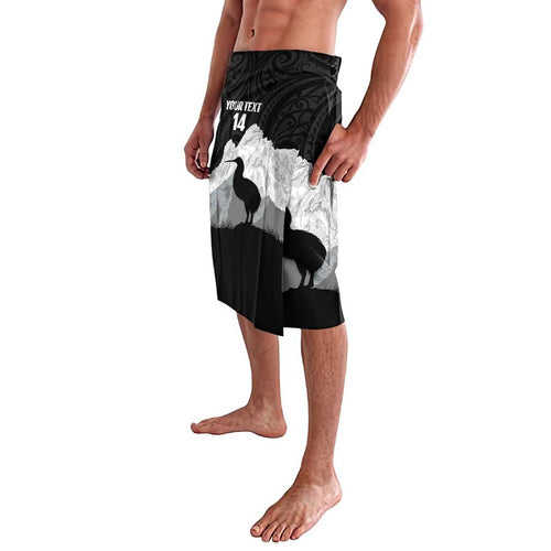 New Zealand South Island Football Custom Lavalava Aoraki Mount Cook With Kiwi Maori Pattern