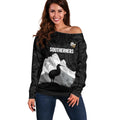 New Zealand South Island Football Custom Off Shoulder Sweater Aoraki Mount Cook With Kiwi Maori Pattern