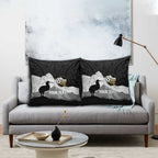 New Zealand South Island Football Custom Pillow Cover Aoraki Mount Cook With Kiwi Maori Pattern