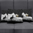 New Zealand South Island Football Custom Pillow Cover Aoraki Mount Cook With Kiwi Maori Pattern