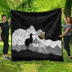 New Zealand South Island Football Custom Quilt Aoraki Mount Cook With Kiwi Maori Pattern