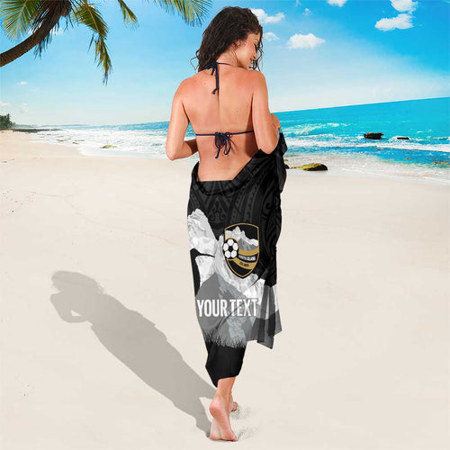 New Zealand South Island Football Custom Sarong Aoraki Mount Cook With Kiwi Maori Pattern