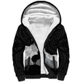 New Zealand South Island Football Custom Sherpa Hoodie Aoraki Mount Cook With Kiwi Maori Pattern