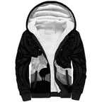 New Zealand South Island Football Custom Sherpa Hoodie Aoraki Mount Cook With Kiwi Maori Pattern