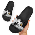 New Zealand South Island Football Custom Slide Sandals Aoraki Mount Cook With Kiwi Maori Pattern