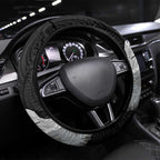 New Zealand South Island Football Steering Wheel Cover Aoraki Mount Cook With Kiwi Maori Pattern