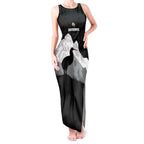 New Zealand South Island Football Custom Tank Maxi Dress Aoraki Mount Cook With Kiwi Maori Pattern