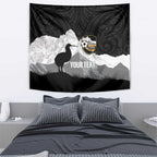 New Zealand South Island Football Custom Tapestry Aoraki Mount Cook With Kiwi Maori Pattern