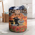 Personalised Tigers Rugby ANZAC Day Laundry Basket Last Post Poppy We Will Remember Them