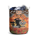 Personalised Tigers Rugby ANZAC Day Laundry Basket Last Post Poppy We Will Remember Them