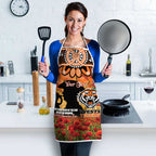 Personalised Tigers Rugby ANZAC Day Apron Last Post Poppy We Will Remember Them